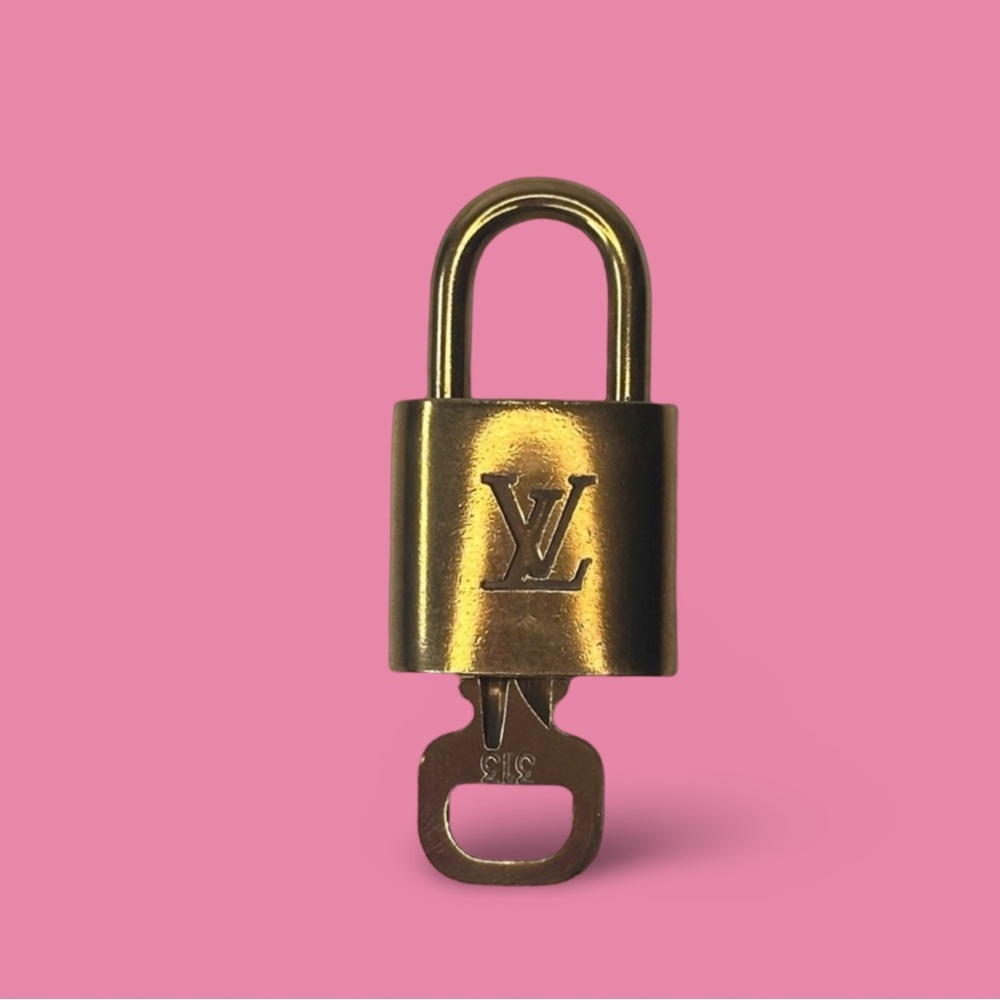 Louis Vuitton Gold Lock and Key #313
